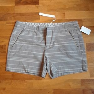 Gray striped shorts
